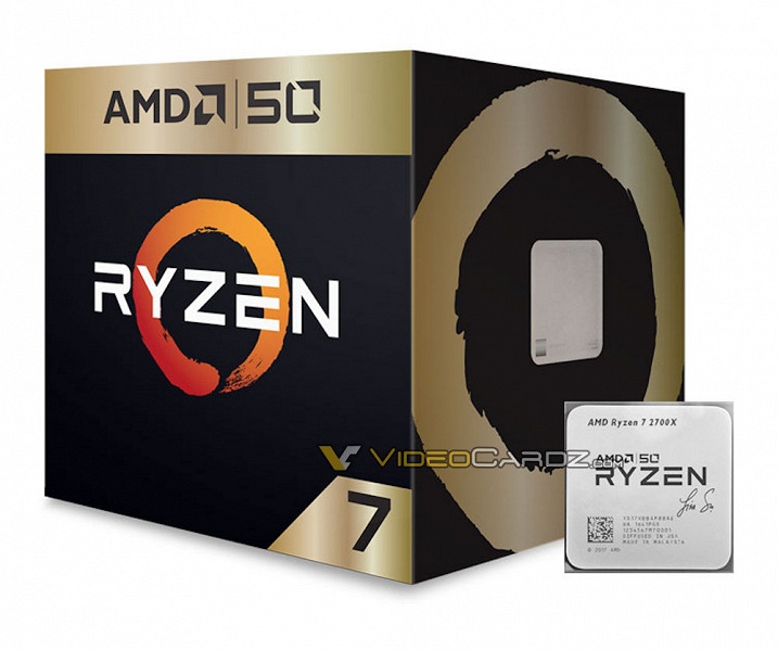 Фото дня: юбилейный процессор Ryzen 7 2700X - 1 Фото дня: юбилейный процессор Ryzen 7 2700X