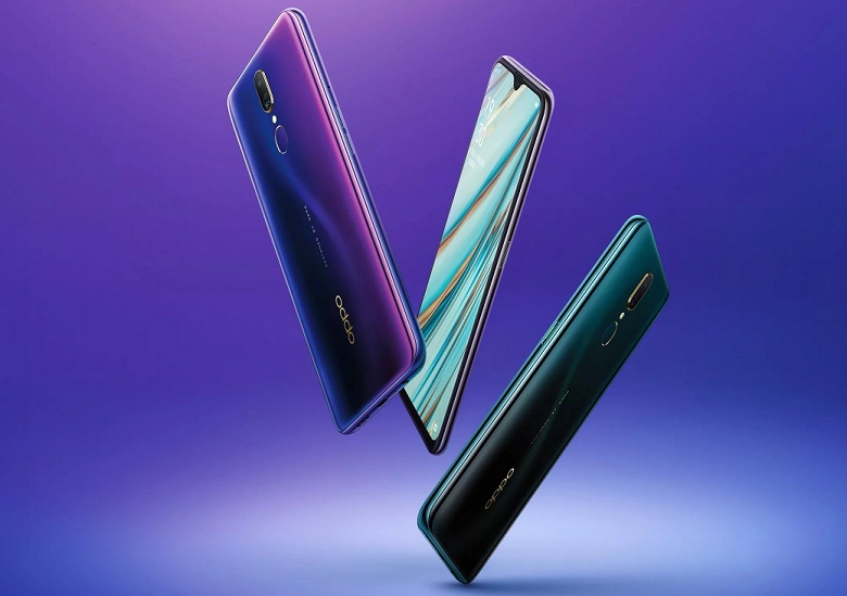 Представлен смартфон Oppo A9: много памяти, большой аккумулятор и необычные цветовые варианты