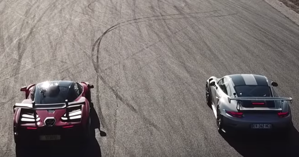 Porsche 911 GT2 RS выставили против McLaren Senna Porsche 911 GT2 RS выставили против McLaren Senna