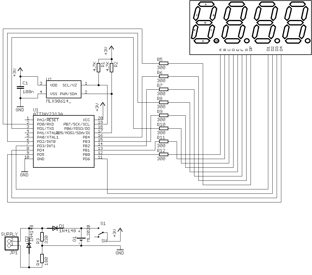Инфракрасный термометр с датчиком MLX90614 - 5