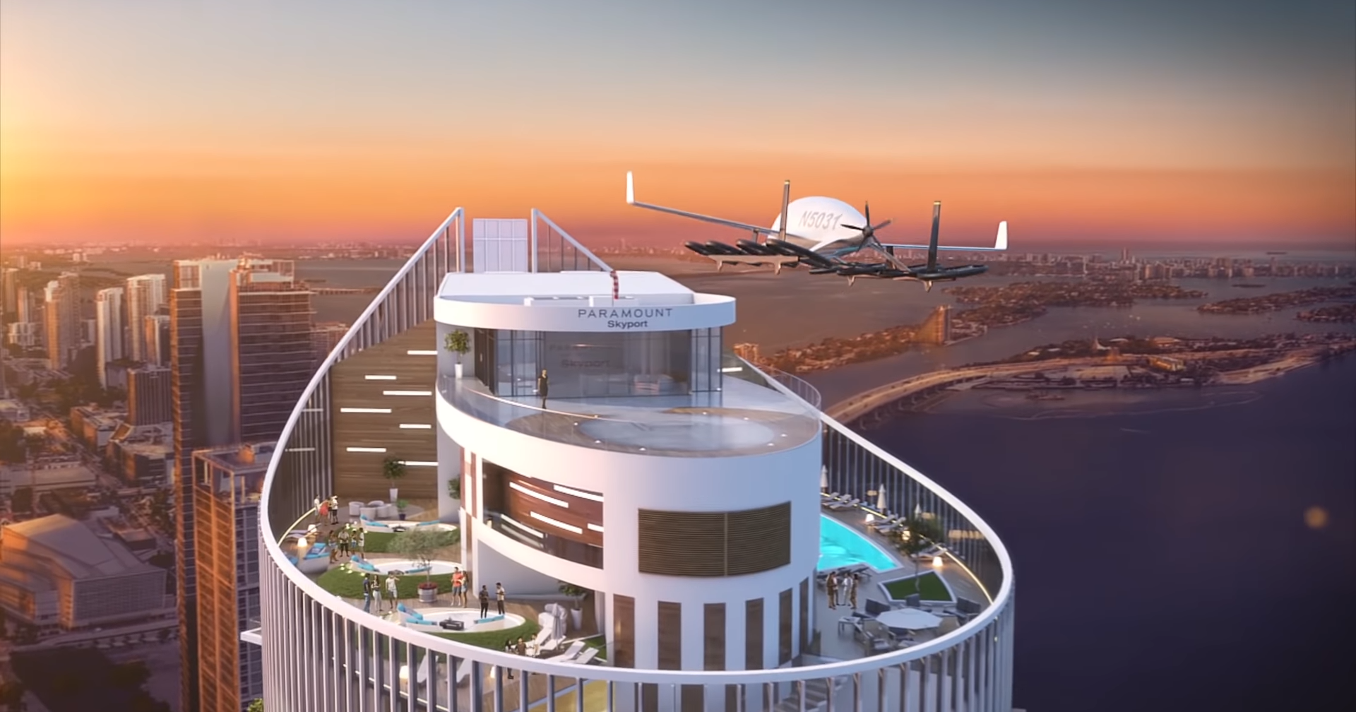 В Майами строят первую “воздушную гавань” для летающих автомобилей