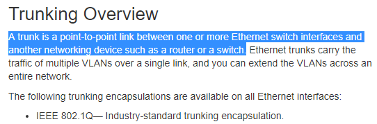 Как зависит перевод термина trunk от вендора коммутаторов? - 3