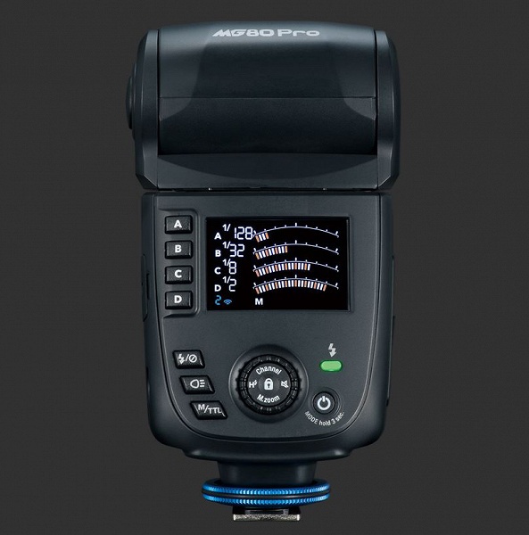 Вспышка Nissin MG80 Pro с ведущим числом 60 выпускается в вариантах для камер Canon, Nikon, Sony, Fujifilm, Panasonic и Olympus 