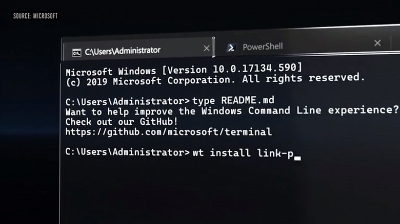 Microsoft осквернила командную строку: в ней появились вкладки, темы и… эмидзи