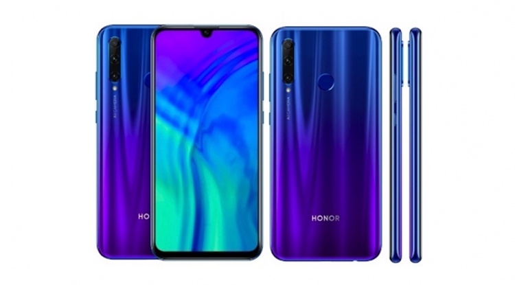 Honor 20 Lite: смартфон с 32-Мп селфи-камерой и процессором Kirin 710