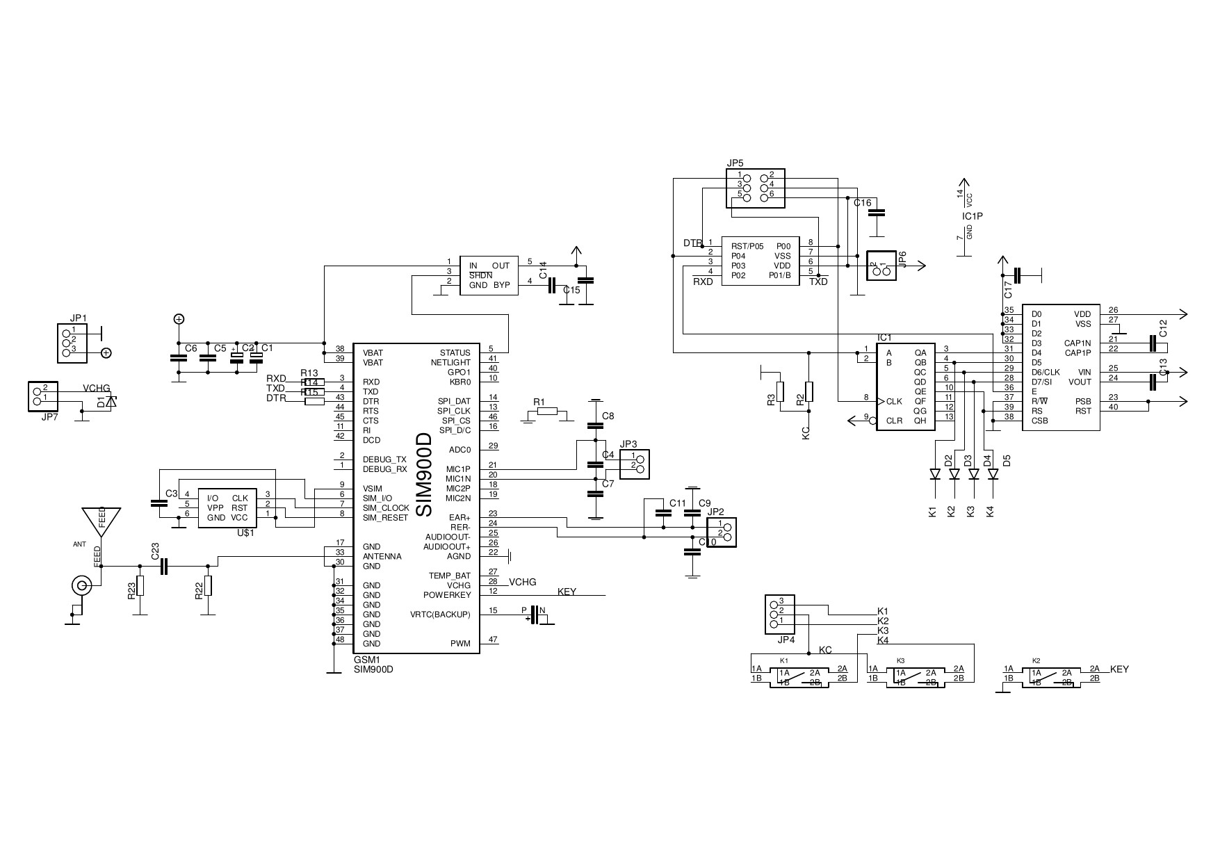 Дисковый сотовый телефон на LPC810 - 3