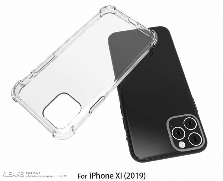 Изображения iPhone XI Max в чехле подтверждают прямоугольную основную камеры с тремя датчиками