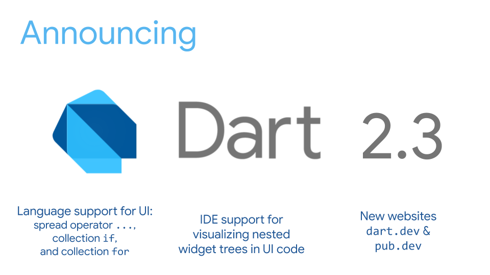 Анонсирован Dart 2.3: оптимизирован для разработки пользовательских интерфейсов - 1