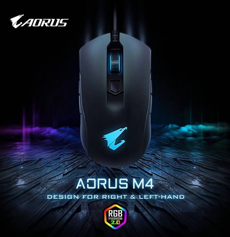 Игровая мышь Aorus M4 подходит правшам и левшам