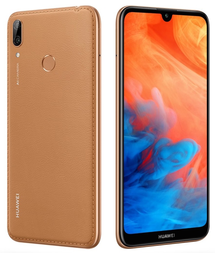 «Кожаная» версия смартфона Huawei Y7 Prime (2019) снабжена 64 Гбайт памяти