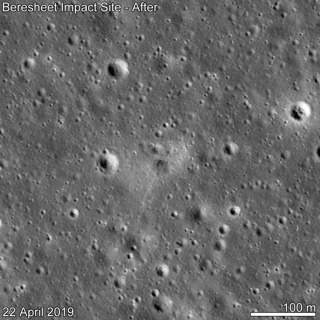 Найдено место падения аппарата «Берешит» на Луну - 8