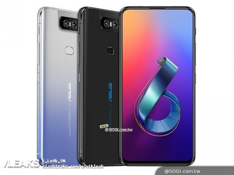 Почти как у Samsung Galaxy A80. Новые изображения Asus Zenfone 6 демонстрируют неожиданную конструкцию камеры