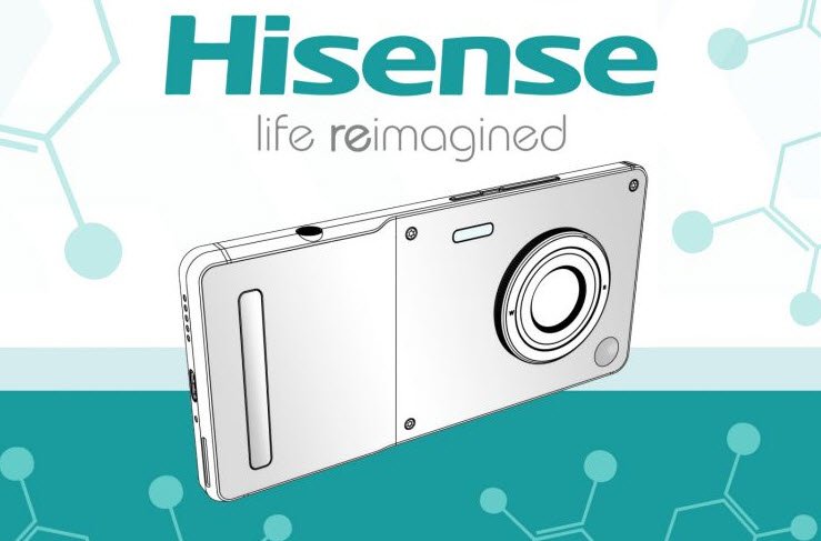Смартфон HiSense с огромным объективом выглядит как компактный фотоаппарат