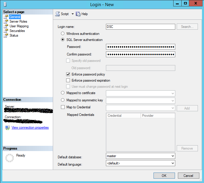 PowerShell Desired State Configuration и напильник: часть 1. Настройка DSC Pull Server для работы с базой данных SQL - 5