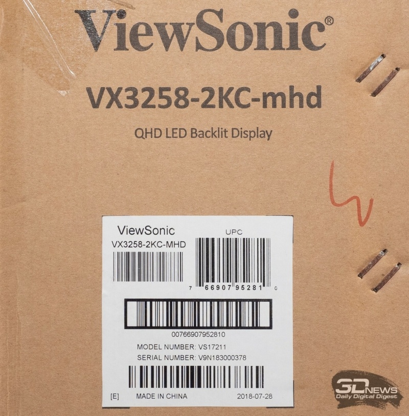 Новая статья: Обзор игрового WQHD-монитора Viewsonic VX3258-2KC-mhd: достойный представитель сегмента