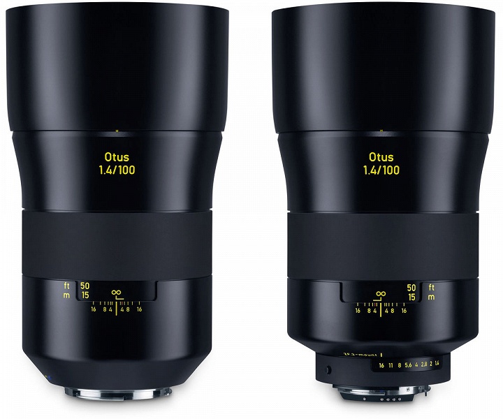 Стала известна цена объектива Zeiss Otus 100mm f/1.4