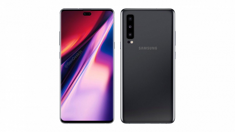Камера переехала. Свежие рендеры Samsung Galaxy Note10 - 2 Камера переехала. Свежие рендеры Samsung Galaxy Note10