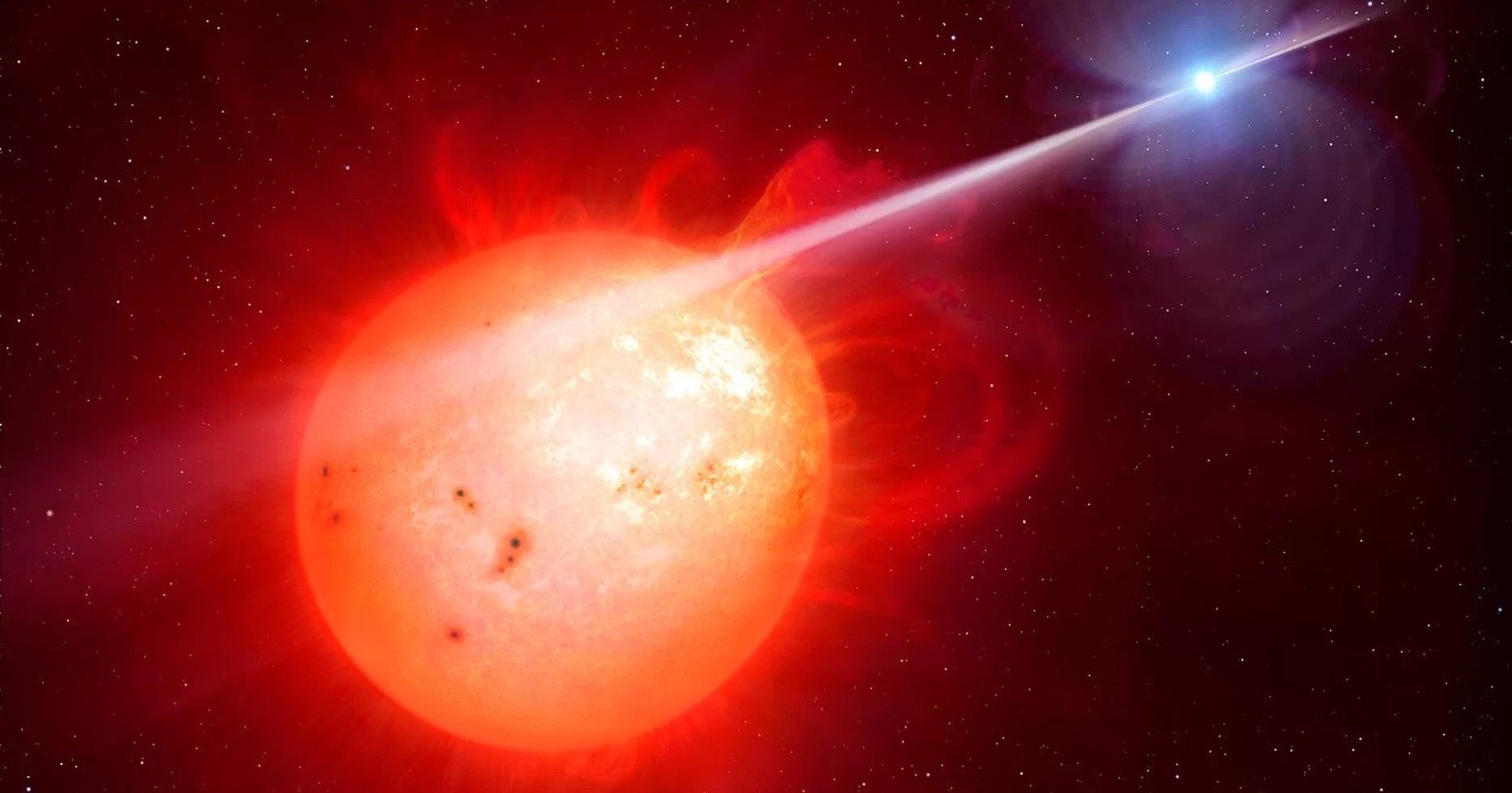 Двойная звезда в 16 тыс. световых лет от Земли ведет себя странно