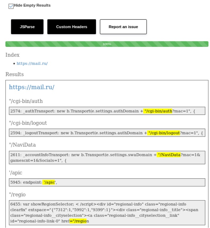 Link Region. Clearfix