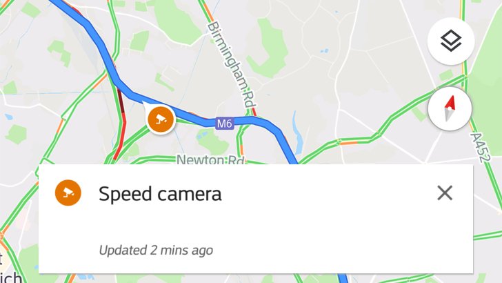 Карты Google научились предупреждать о камерах контроля скорости