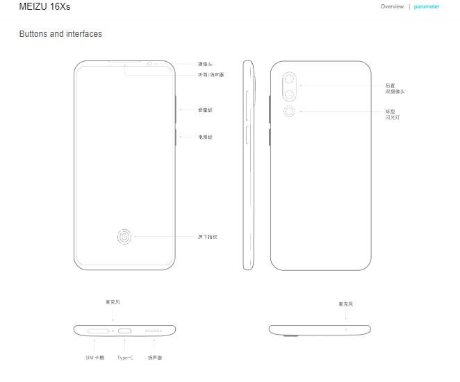 SoC Snapdragon 675, сканер Super mTouch, AMOLED-панель Samsung. Характеристики и изображения Meizu 16Xs появились на официальном сайте до анонса