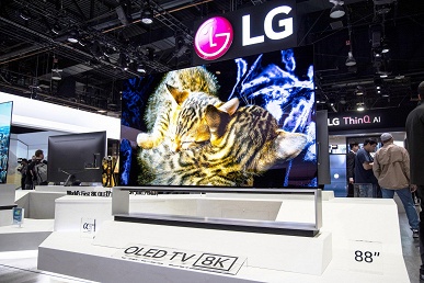 LG начинает продажи первого в мире телевизора OLED 8K