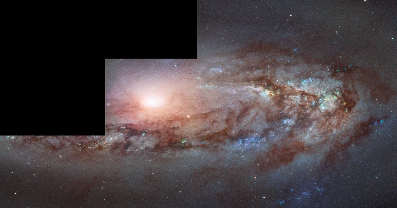 Галактика, приближающаяся к Млечному Пути: удивительной снимок «Хаббла»