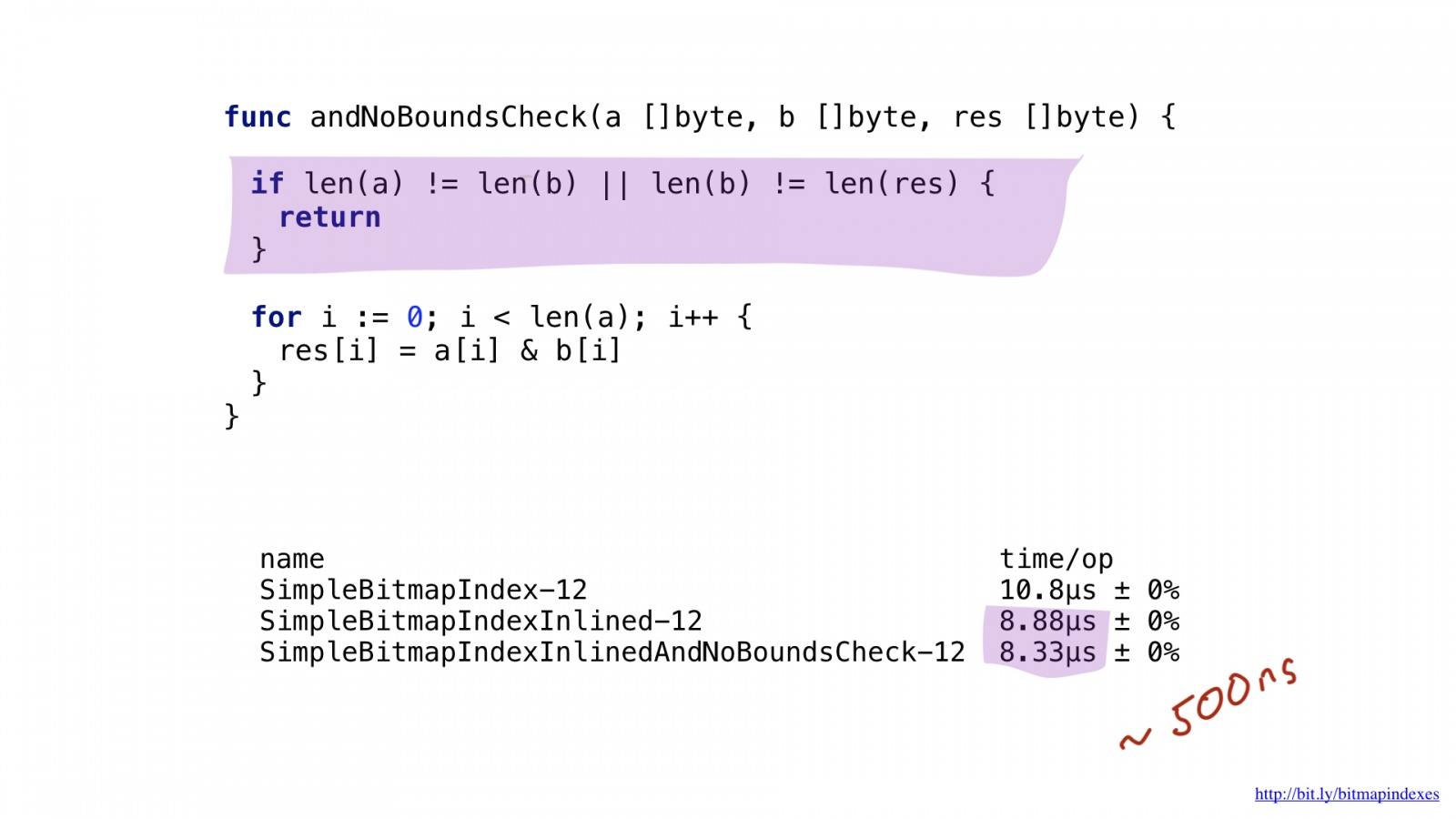 Bitmap indexes in Go: unbelievable search speed - 34