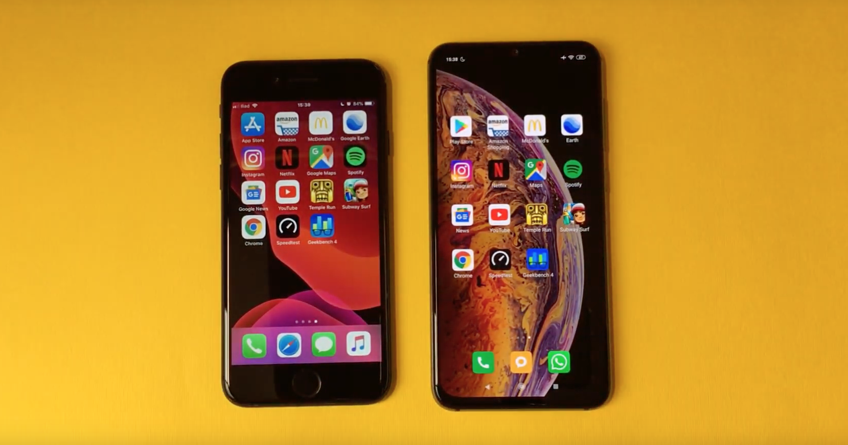 Xiaomi Mi 9 SE против iPhone 7: тест на скорость