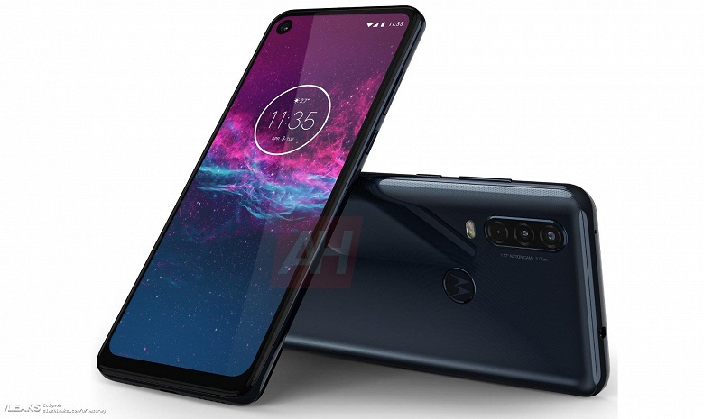 Motorola One Action красуется на официальном рендере - 1 Motorola One Action красуется на официальном рендере