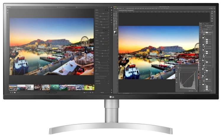 Монитор LG 34WL850-W имеет соотношение сторон 21:9