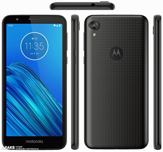 Официальный рендер Motorola Moto E6 - 1 Официальный рендер Motorola Moto E6
