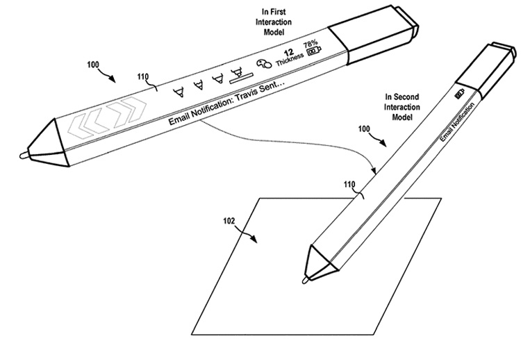 Перо Microsoft Surface Pen может обзавестись дисплеем