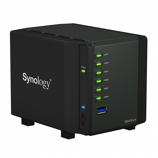 Производитель называет хранилище с сетевым подключением Synology DiskStation DS419slim «персональным облаком на ладони»