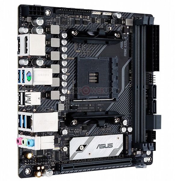 Плата Asus Prime A320I-K типоразмера mini-ITX поддерживает процессоры AMD Ryzen первого и второго поколения, включая восьмиядерные модели