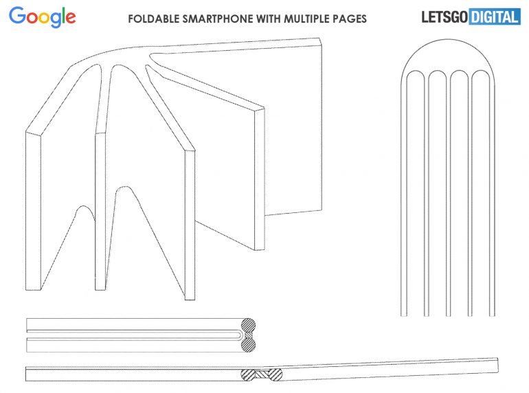 Гибких экранов может быть несколько. Google разрабатывает многостраничный смартфон-книжку