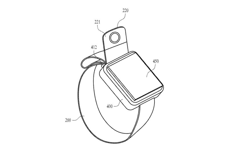 Камера на конце гибкого ремешка смарт-часов: патент Apple - 2
