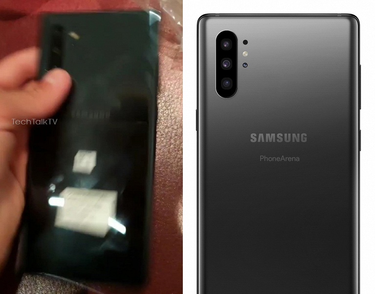 Фотогалерея дня: настоящий работающий смартфон Samsung Galaxy Note 10+ в руках пользователя