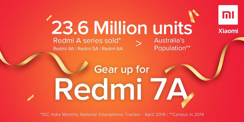 В ожидании Redmi 7A. Продажи Redmi 4А, Redmi 5А и Redmi 6А превысили 23 млн единиц