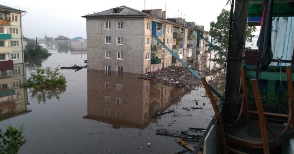 Кадры катастрофического наводнения в Иркутской области