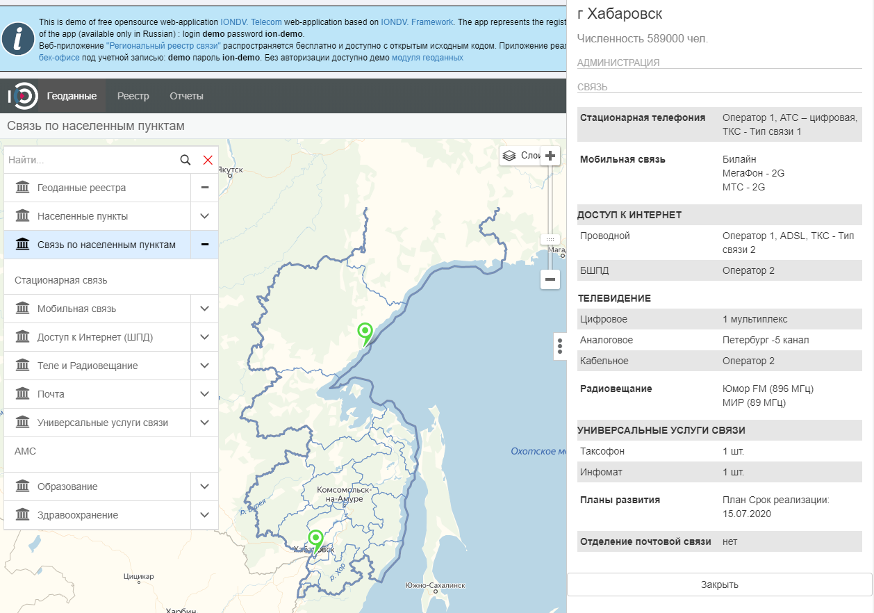 Опенсорсное приложение учета связи в регионе - 4 Опенсорсное приложение учета связи в регионе - 4
