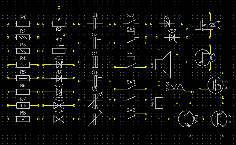 Библиотека Symbols GOST для DipTrace - 1