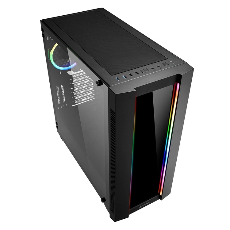 Sharkoon Elite Shark CA200: эффектные ПК-корпуса с RGB-подсветкой