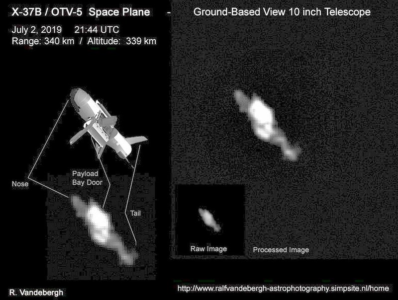 Секретный космоплан на орбите удалось сфотографировать с Земли