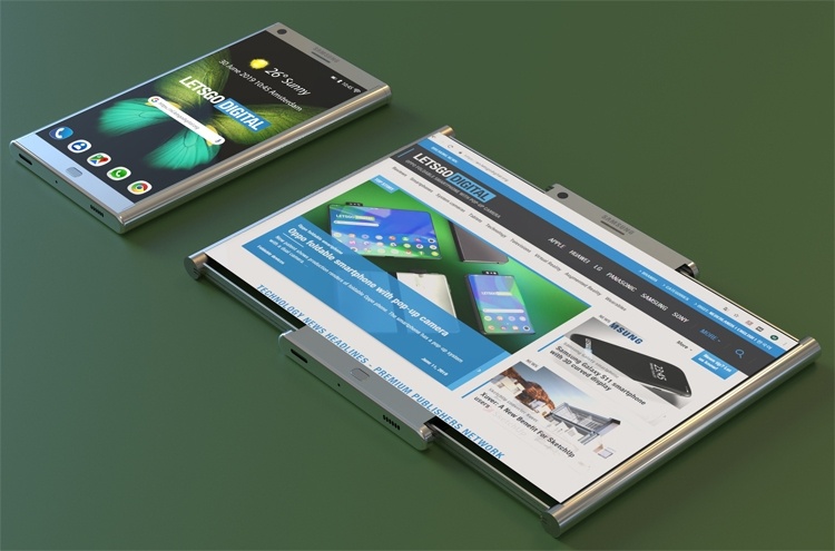 У Samsung может появиться смартфон с экраном двойного растягивания