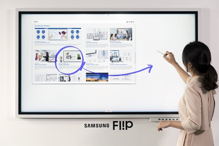 2019 Samsung Flip: интерактивная доска для бизнеса