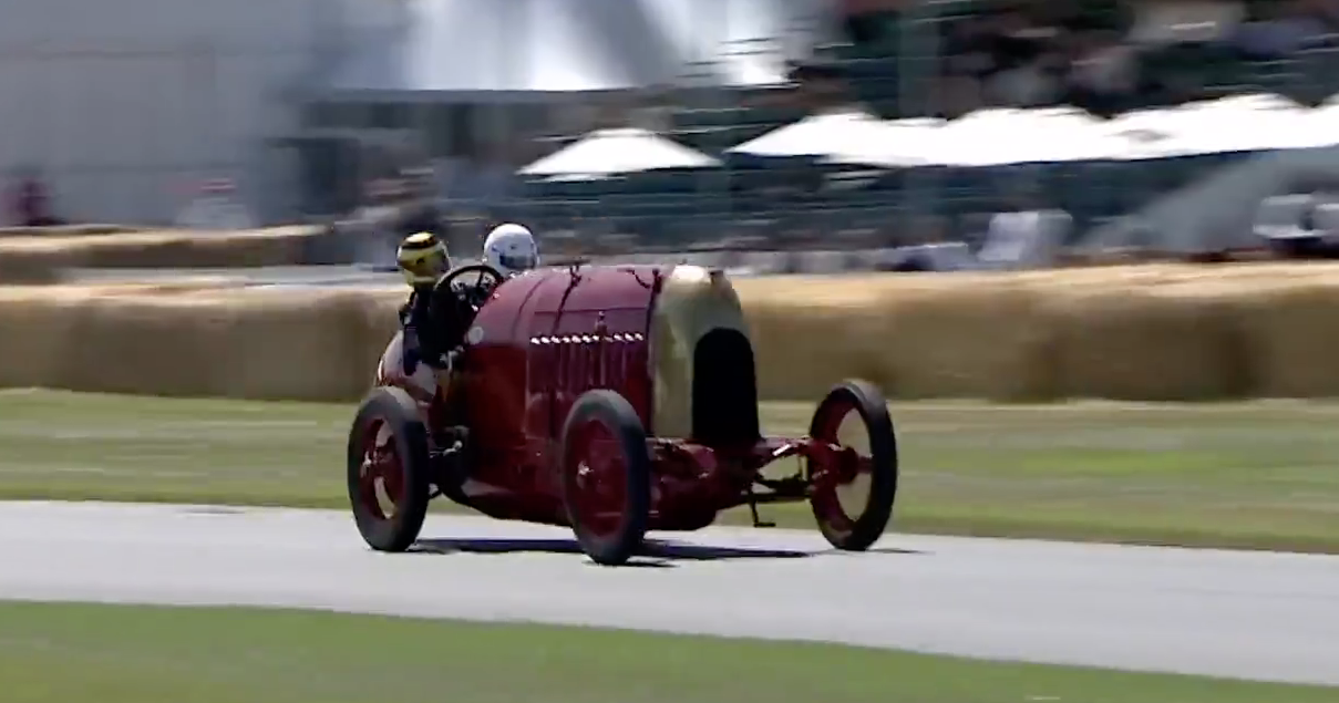 Fiat 1911 года с 28,4-литровым двигателем в Гудвуде: видео