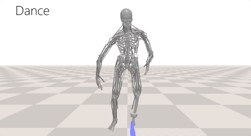 Бег с протезами: некстген симуляция движения человека с помощью мышц, костей и нейросети - 1