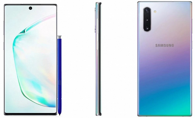 Опубликованы изображения двух вариантов смартфона Samsung Galaxy Note 10