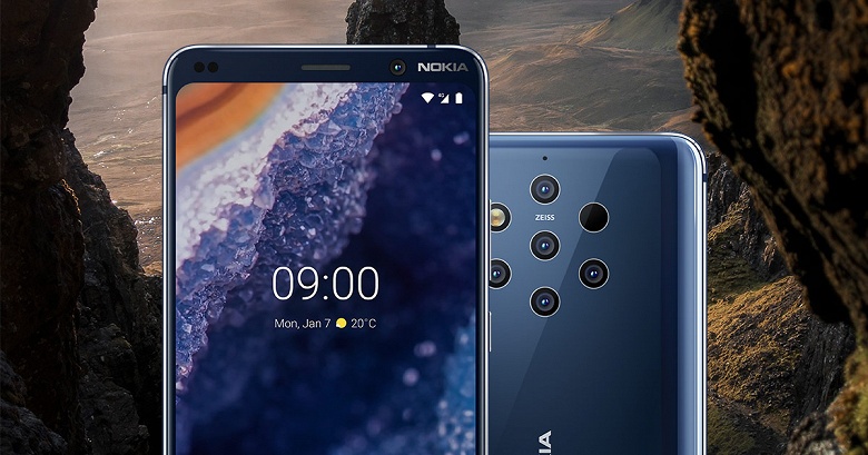 Россияне первыми получили обновление для пятикамерного смартфона Nokia 9 PureView 